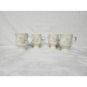 Pfaltzgraff Tea Rose Pedestal Mugs